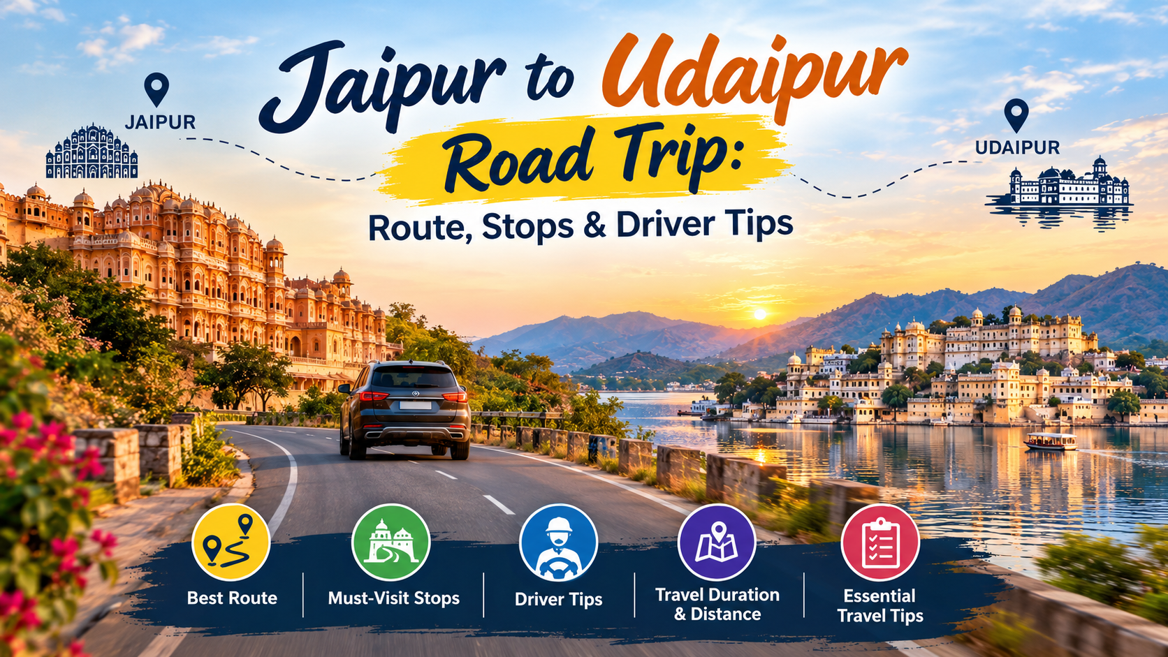 Jaipur to Udaipur Road Trip: Route, Stops & Driver Tips