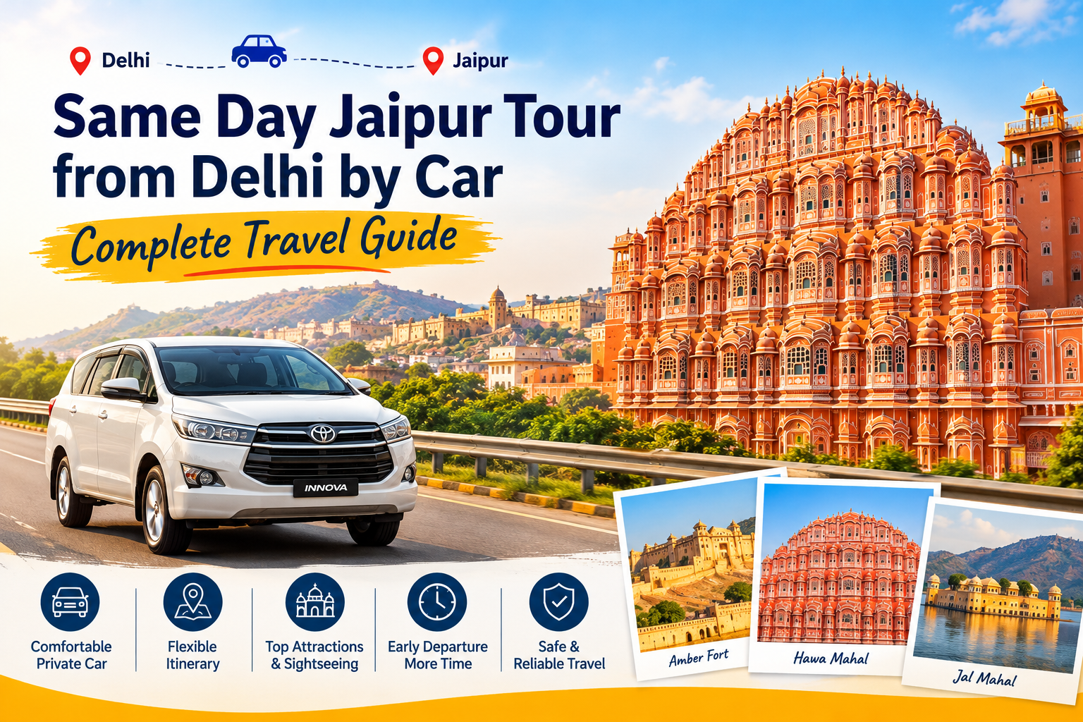 Same Day Jaipur Tour from Delhi by Car: Complete Travel Guide